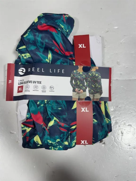 Reel Life UV Tee Floral Long Sleeve XL
