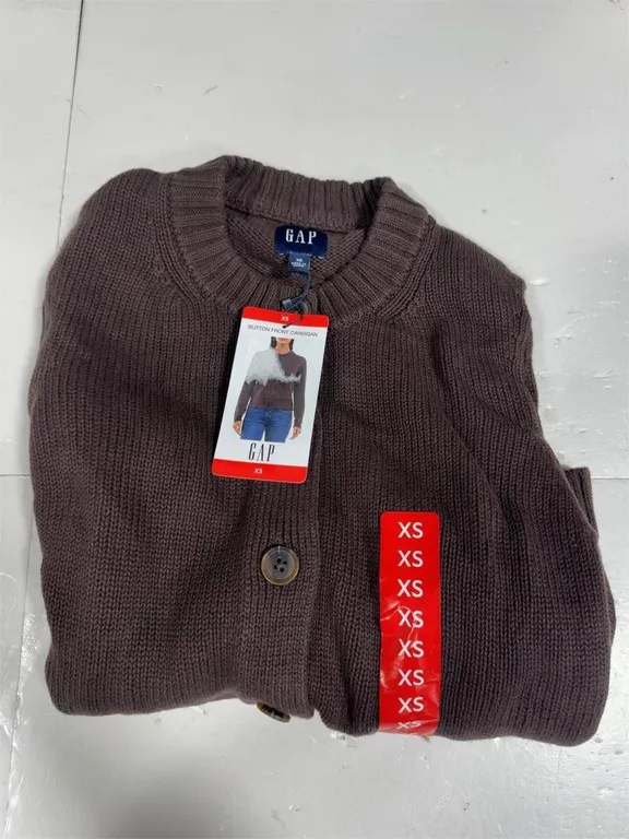 Gap Button Front Cardigan Women Brown XS