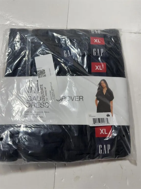 Gap Gauze Popover Dress Black Size XL