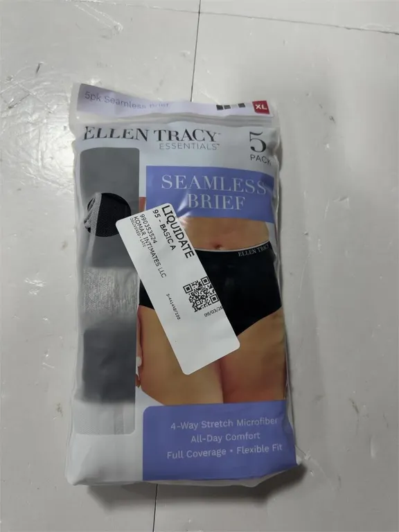 Ellen Tracy Seamless Briefs XL 5pk