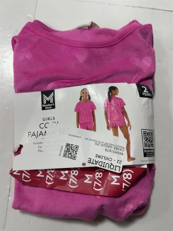 Cayre Group Girls Heart Pajama Set Size M 7 8