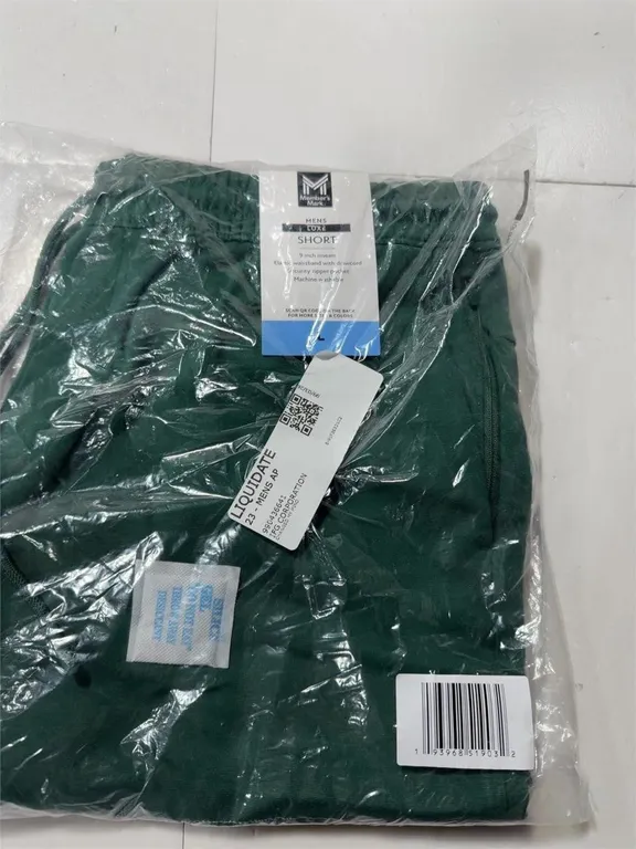 Luxe Mens Shorts Green Size Large