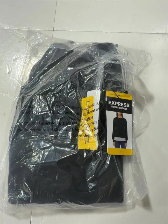 Express Twofer Sweater Black Size Medium