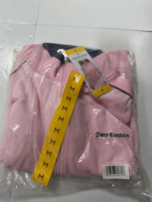 Juicy Couture Velour Zip Up Jacket Pink Size M