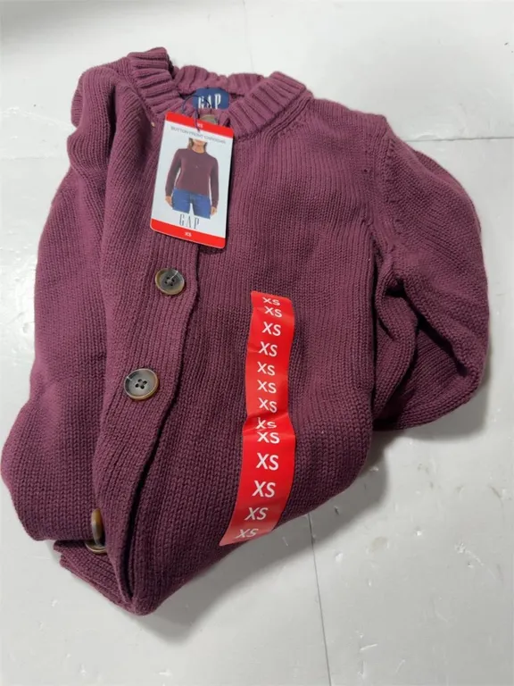 Gap Button Front Cardigan Sweater Plum Size XS