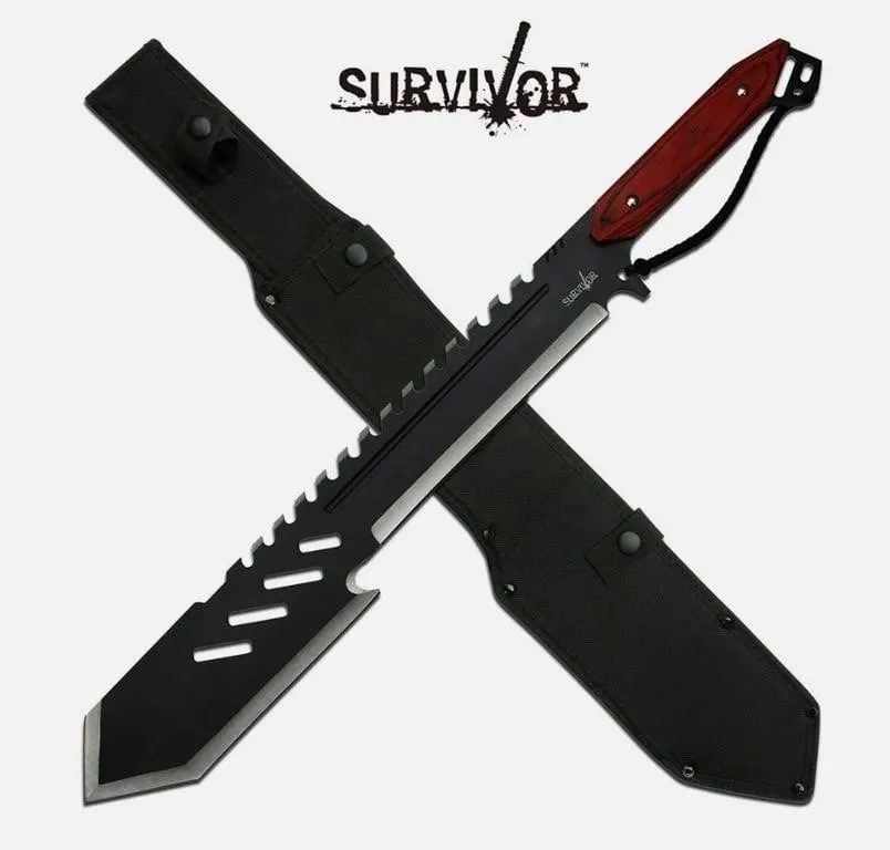 Survivor 25.5" Serrated Gut Hook Blade