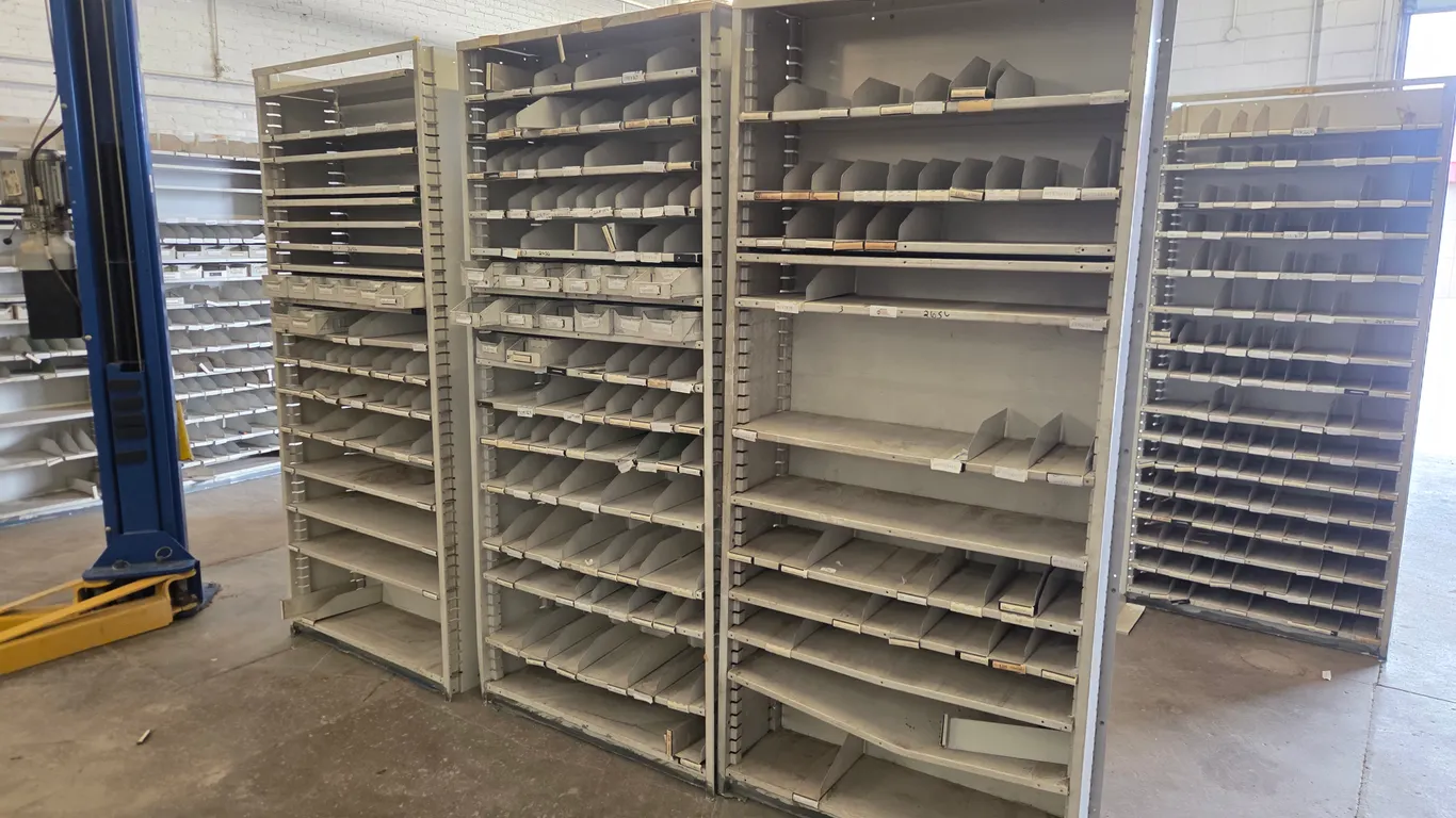 (3) Metal Shelving Units