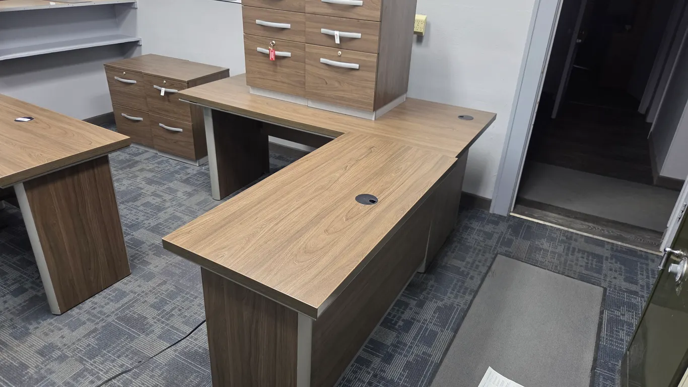 National Business Furniture Power Lift Office Desk