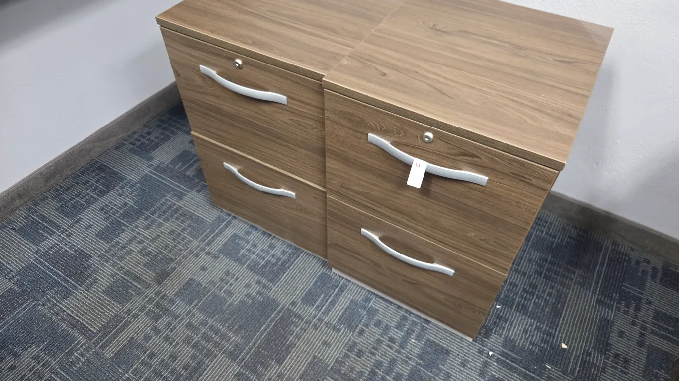 (2) National Business Furniture Under Desk Filing Cabinets