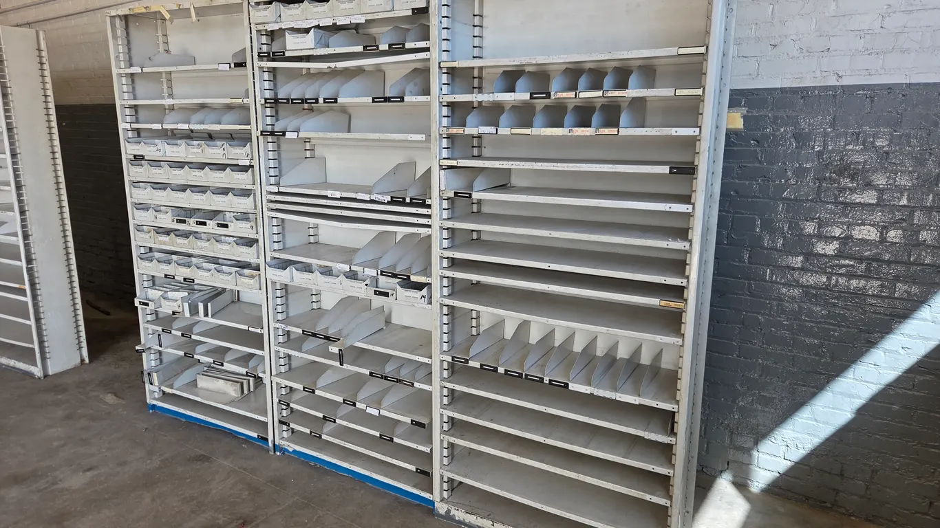 (3) Metal Shelving Units