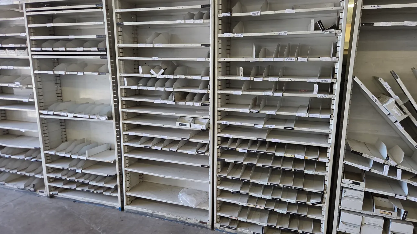 (3) Metal Shelving Units