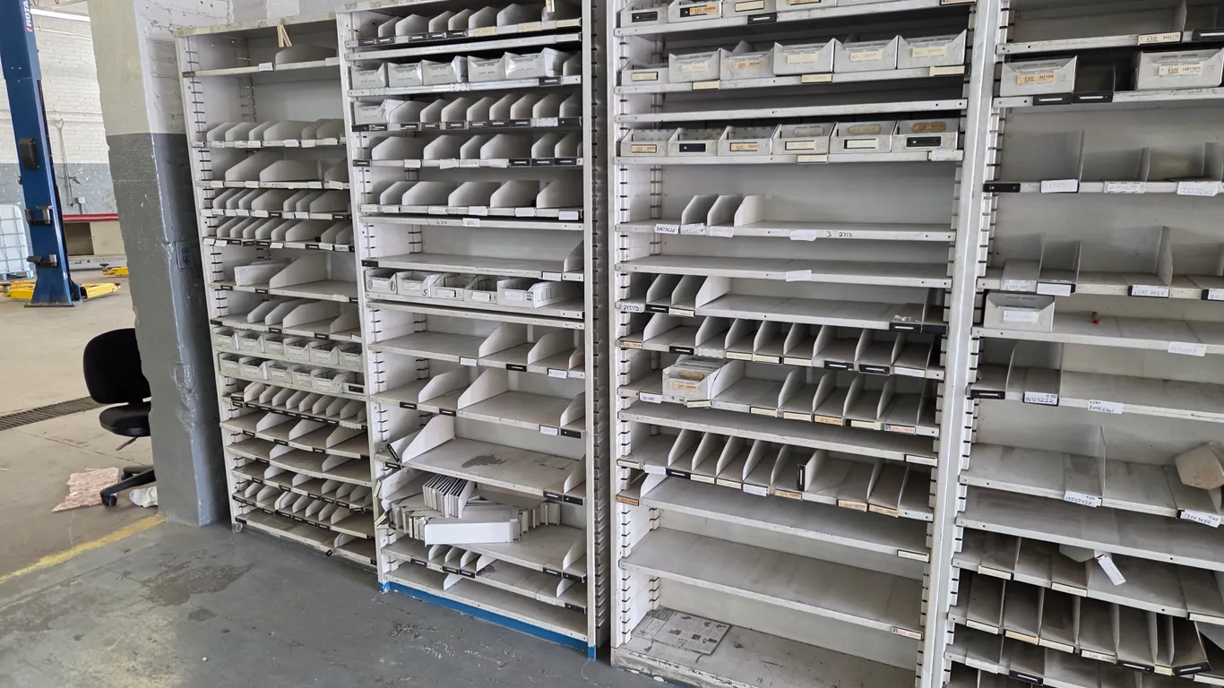 (3) Metal Shelving Units