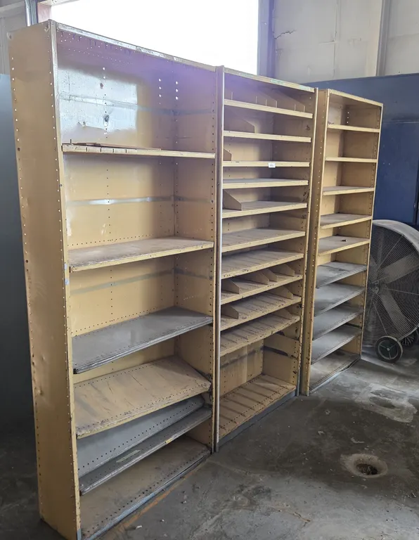 (3) Metal Shelving Units