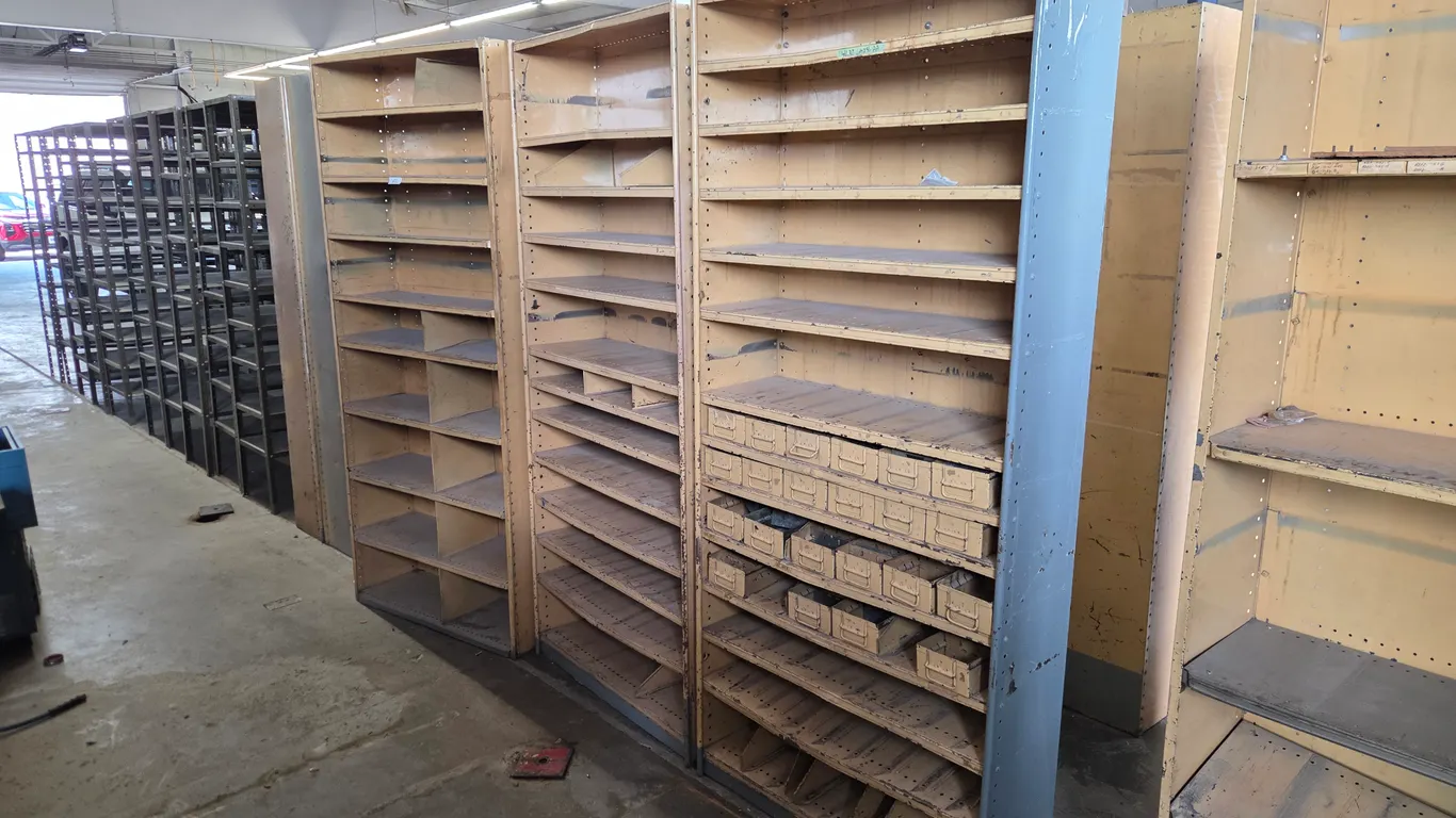 (3) Metal Shelving Units