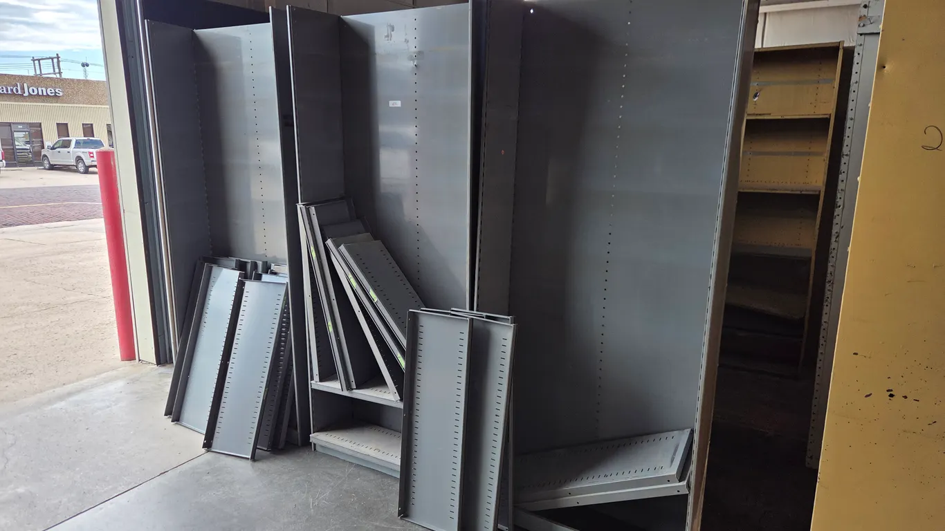 (3) Metal Shelving Units