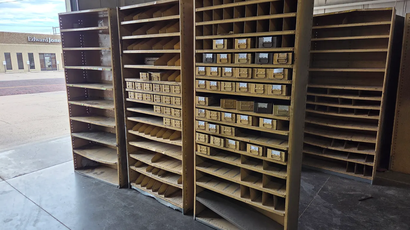 (3) Metal Shelving Units w/Drawers