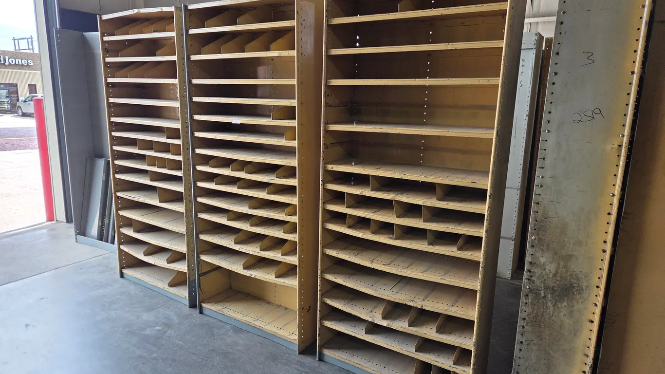 (3) Metal Shelving Units