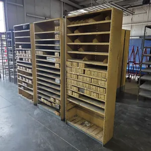 (3) Metal Shelving Units w/ Drawers
