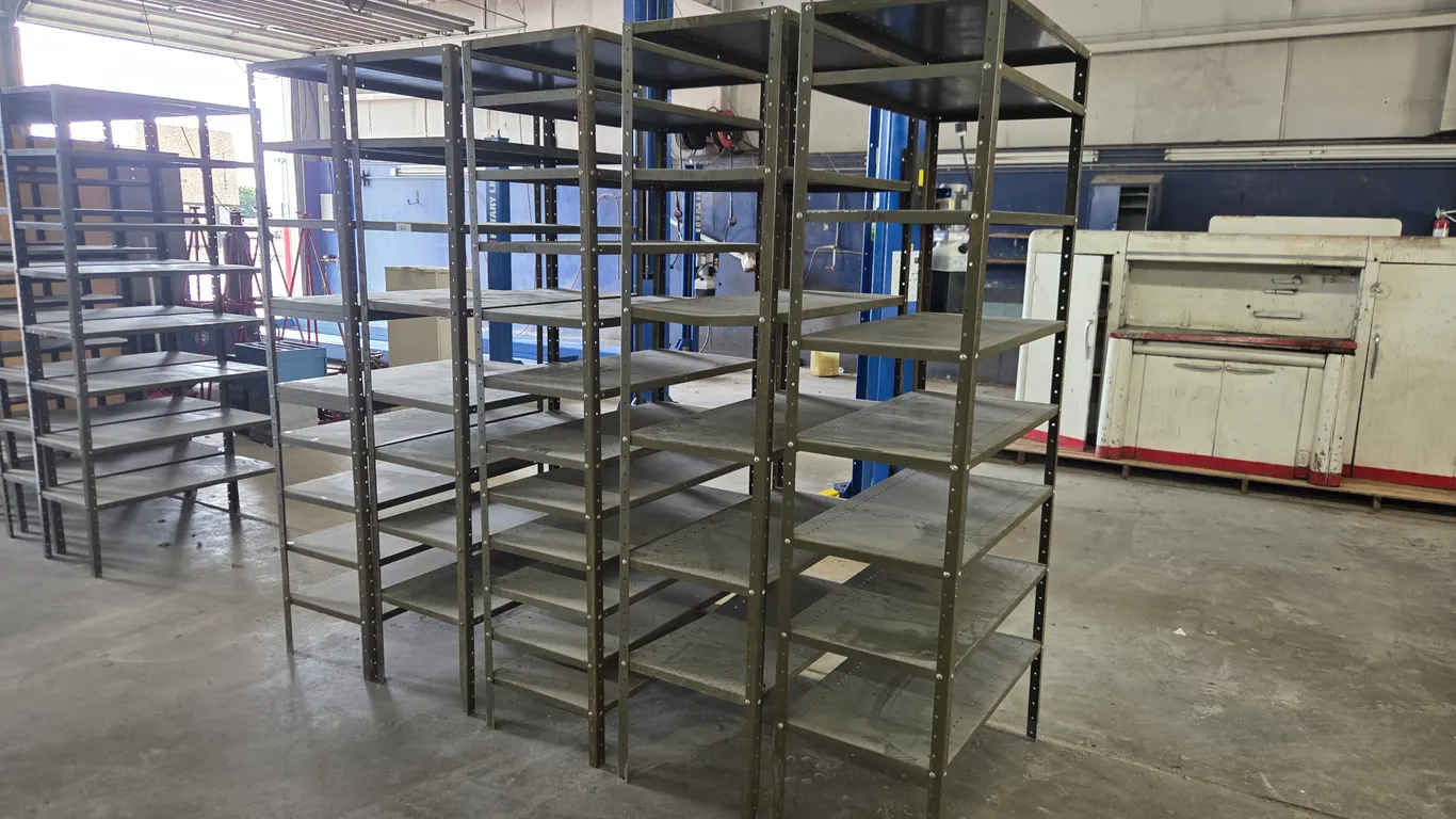 (4) Metal Shelving Units