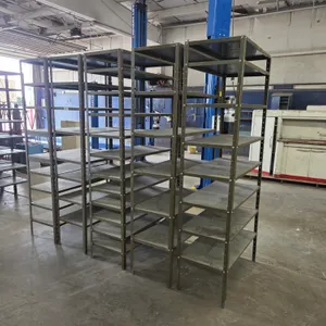 (4) Metal Shelving Units