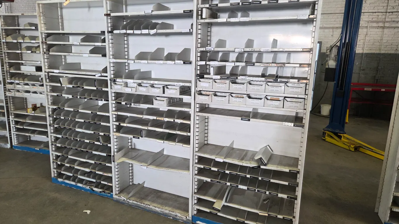 (3) Metal Shelving Units