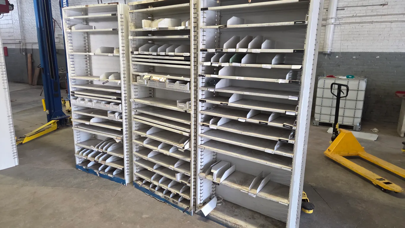 (3) Metal Shelving Units