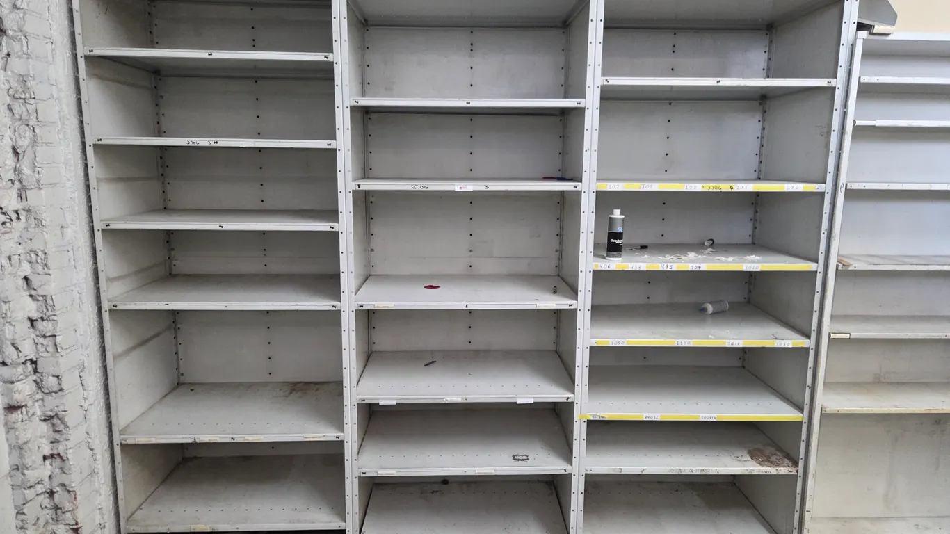 (3) Metal Shelving Units