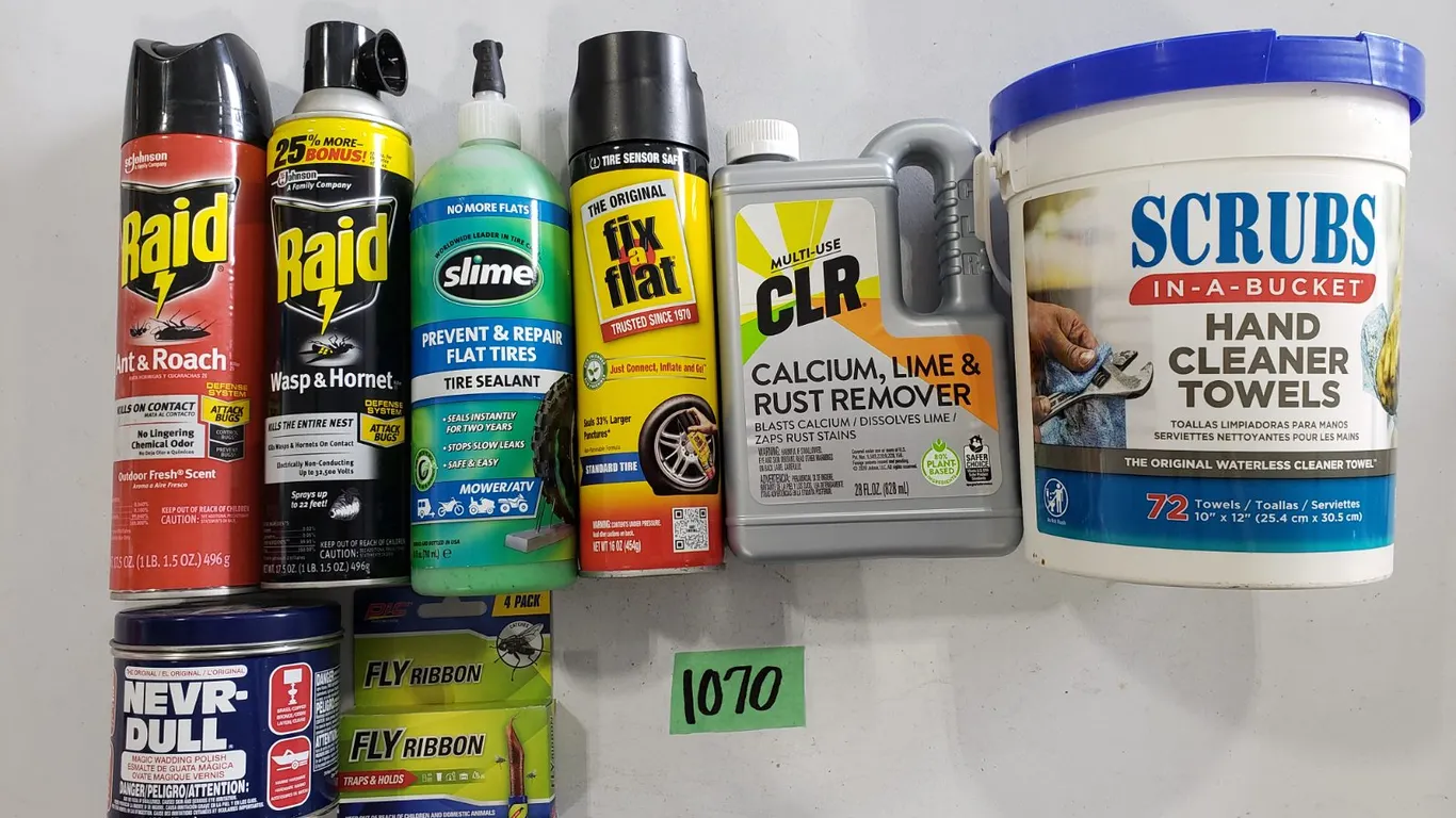 Assorted Cleaning & Repair Supplies