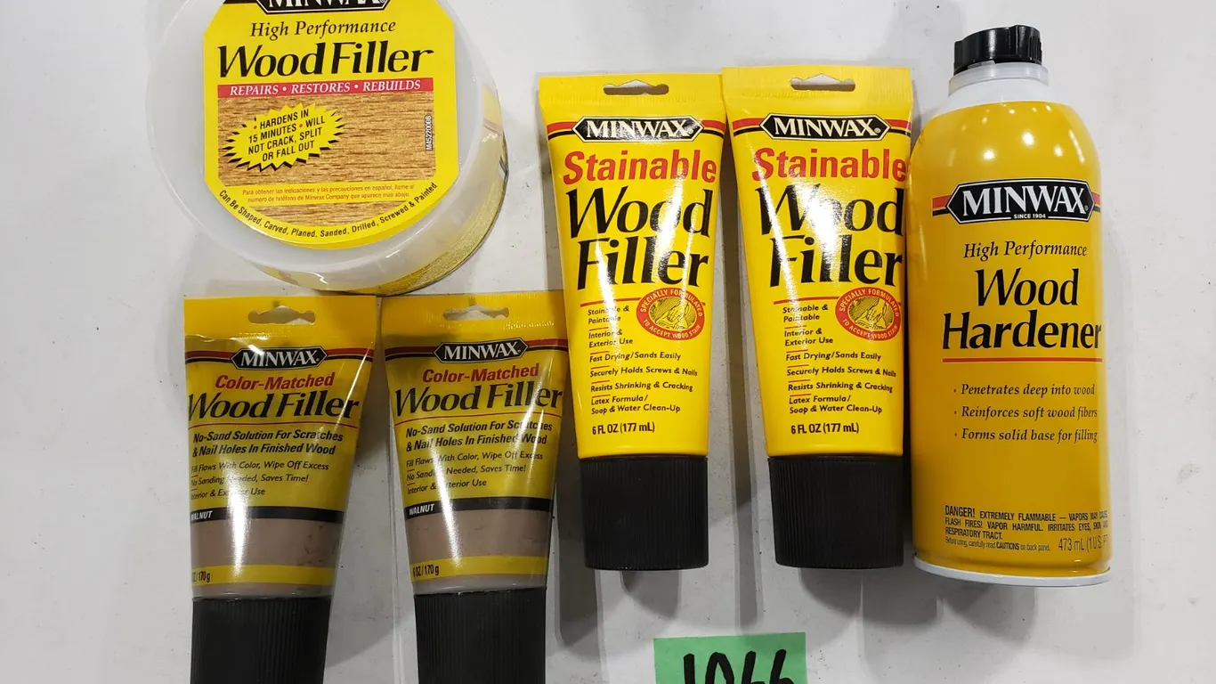 Assorted Minwax Wood Filler & Hardener