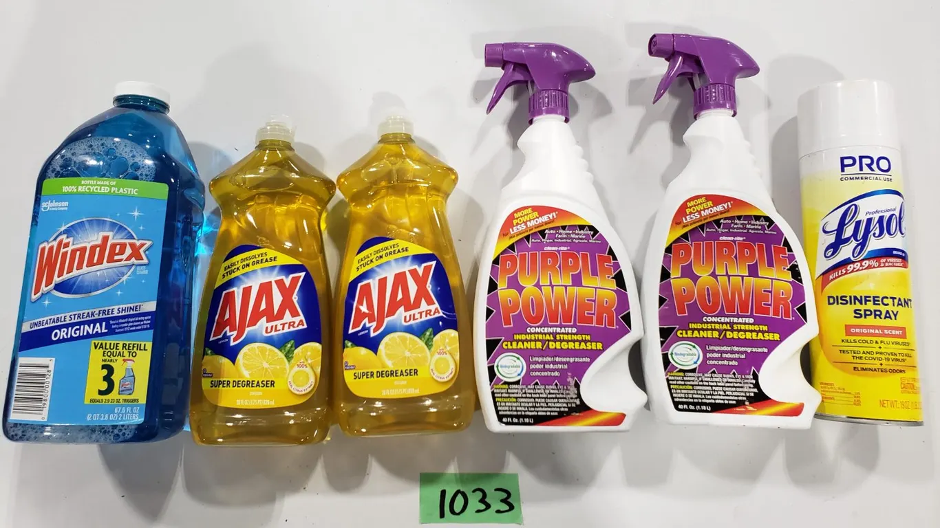 Various Household Cleaning Supplies