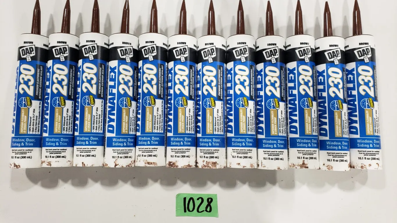(12) DAP DYNAFLEX 230 Brown Caulk