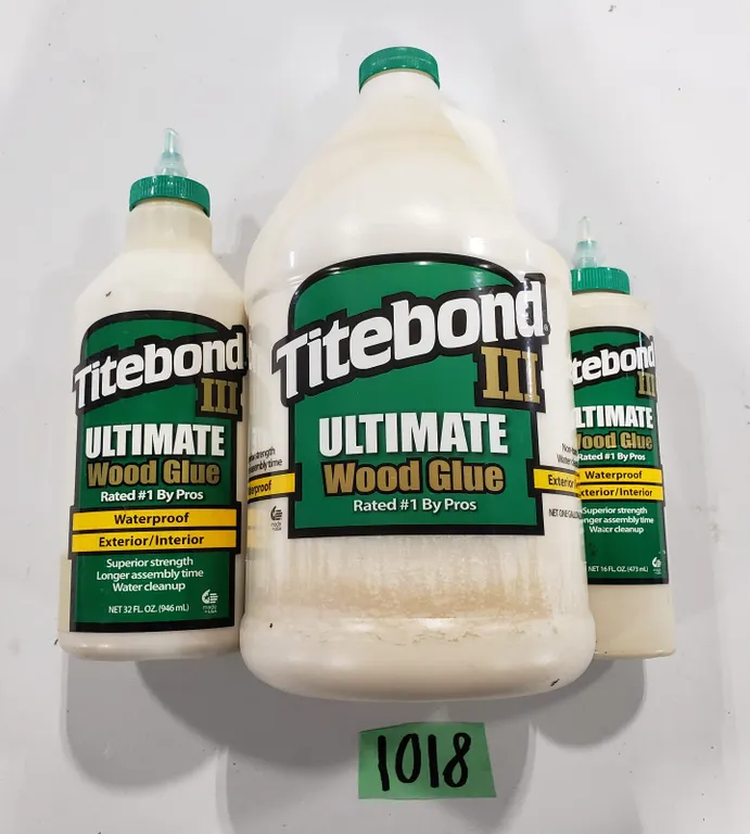 Assorted Titebond III Ultimate Wood Glues