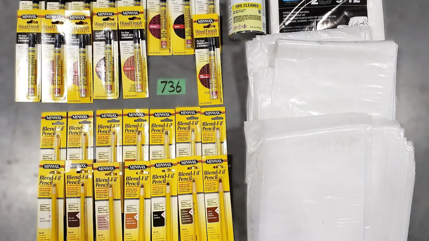 Various Minwax Wood Repair Supplies