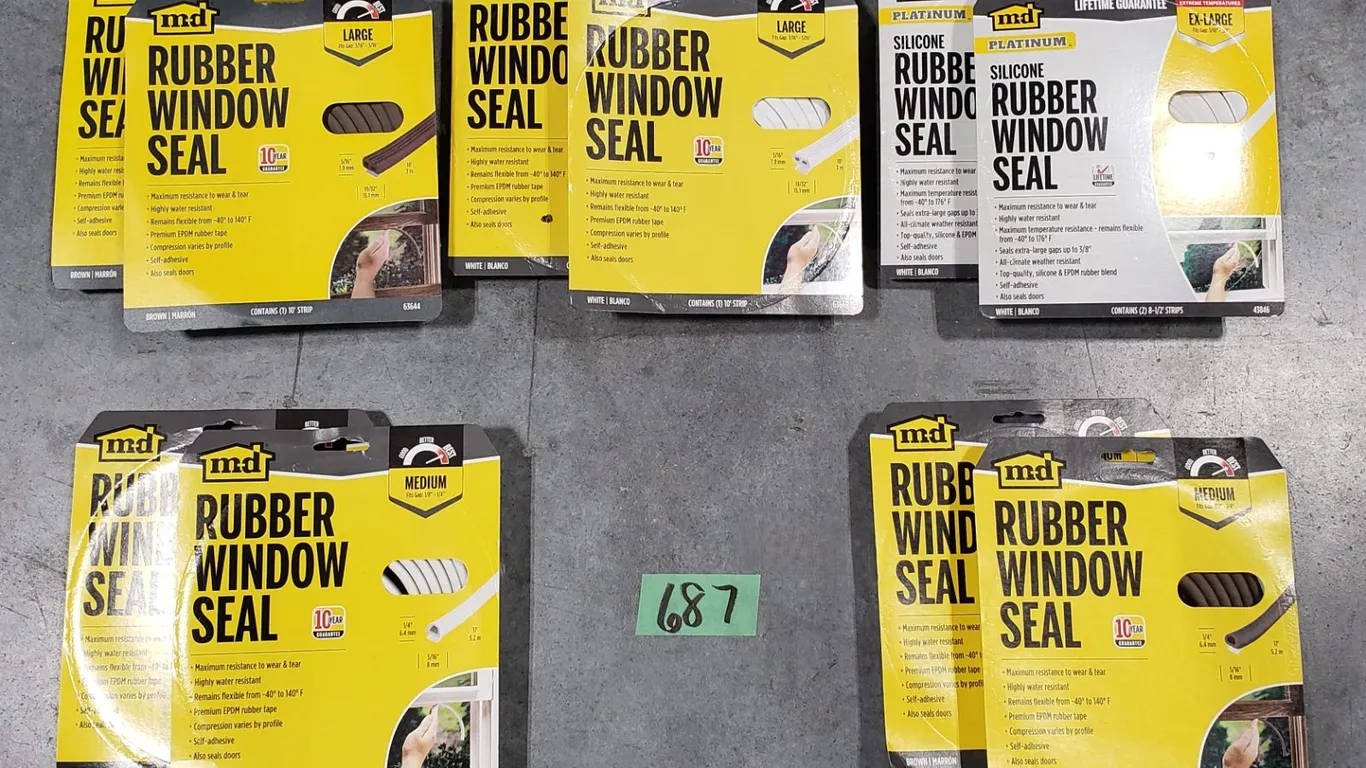(10) M-D Rubber Window Seals