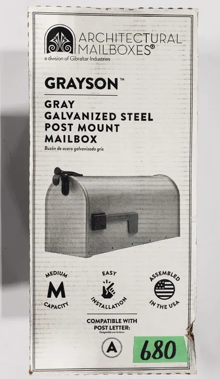 Grayson Galvanized Steel Mailbox
