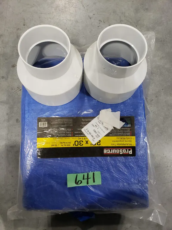 ProSource Tarp With PVC Pipe Reducers