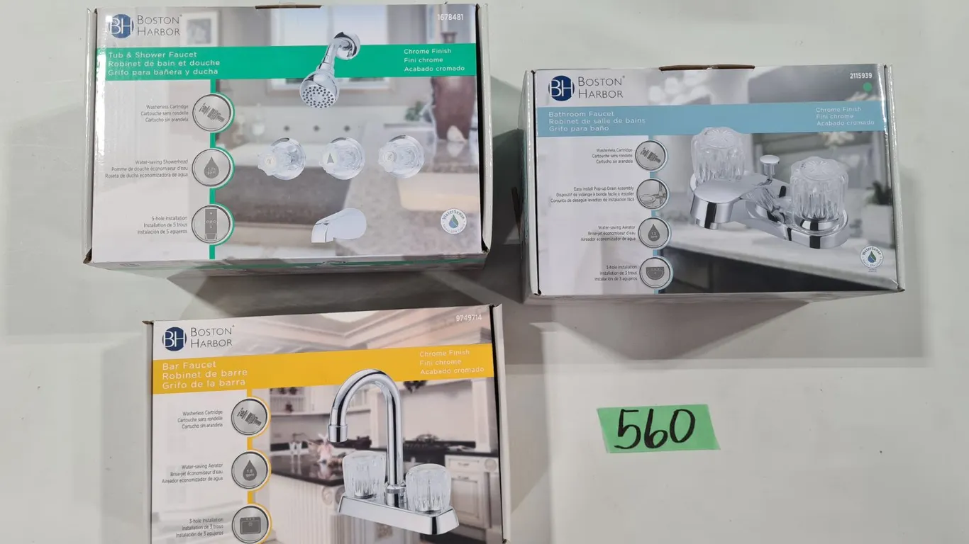 (3) Boston Harbor Faucets