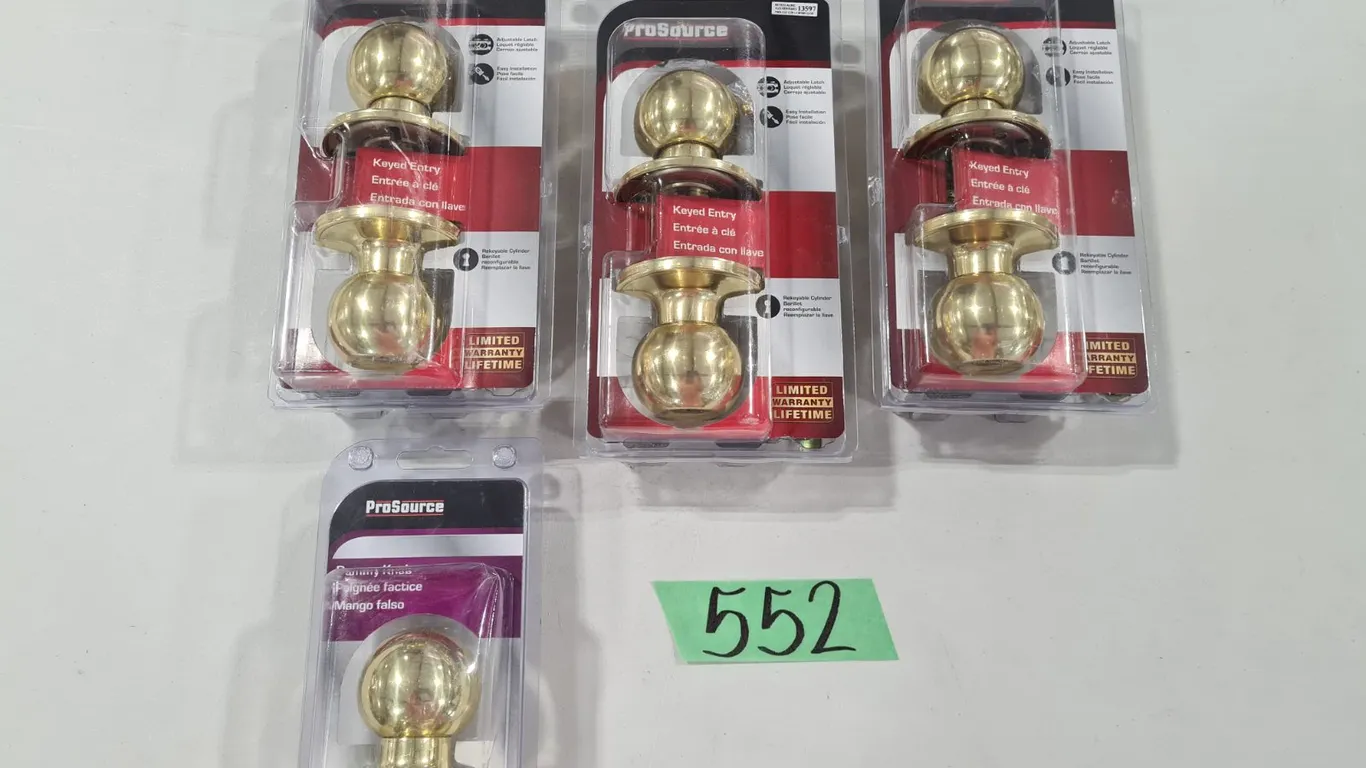 (4) ProSource Brass Knobs