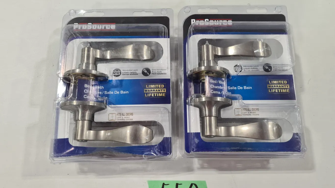 (2) ProSource Satin Nickel Lever Handles