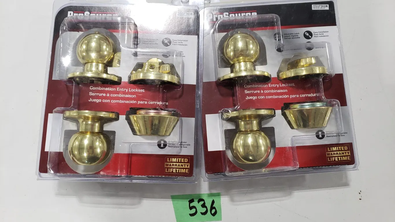 (2) ProSource Brass Entry Locks