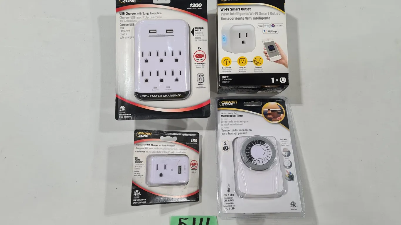 Assorted Power Outlet & Timer