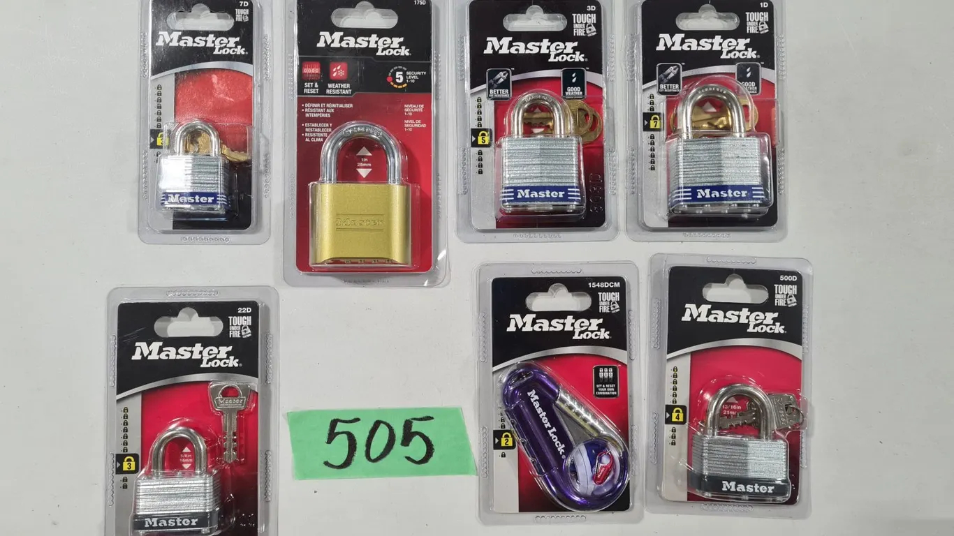 (7) Assorted Master Locks