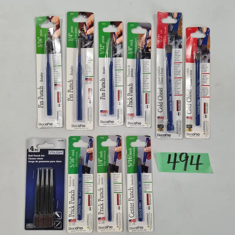 Assorted Punches & Chisels