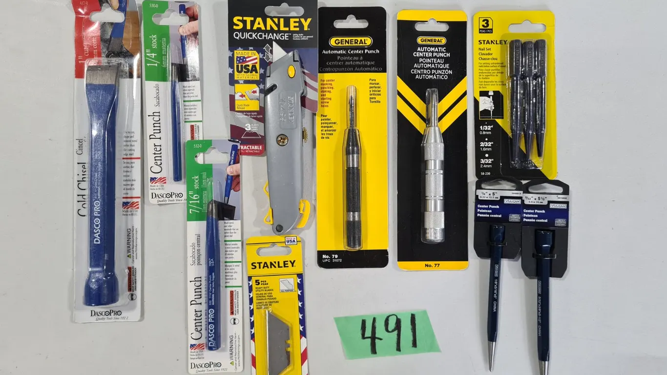 Assorted Hand Tools to Include Punches