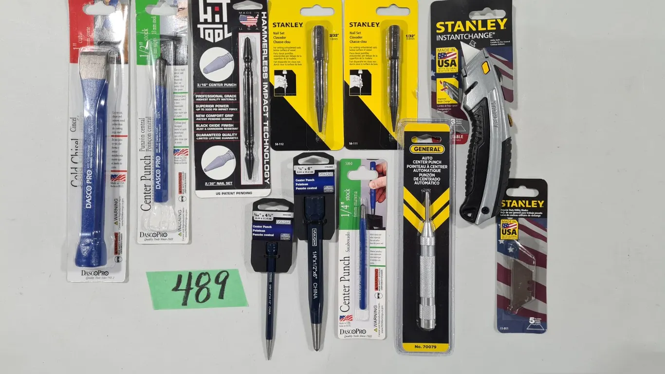 Assorted Punch and Chisel Tools