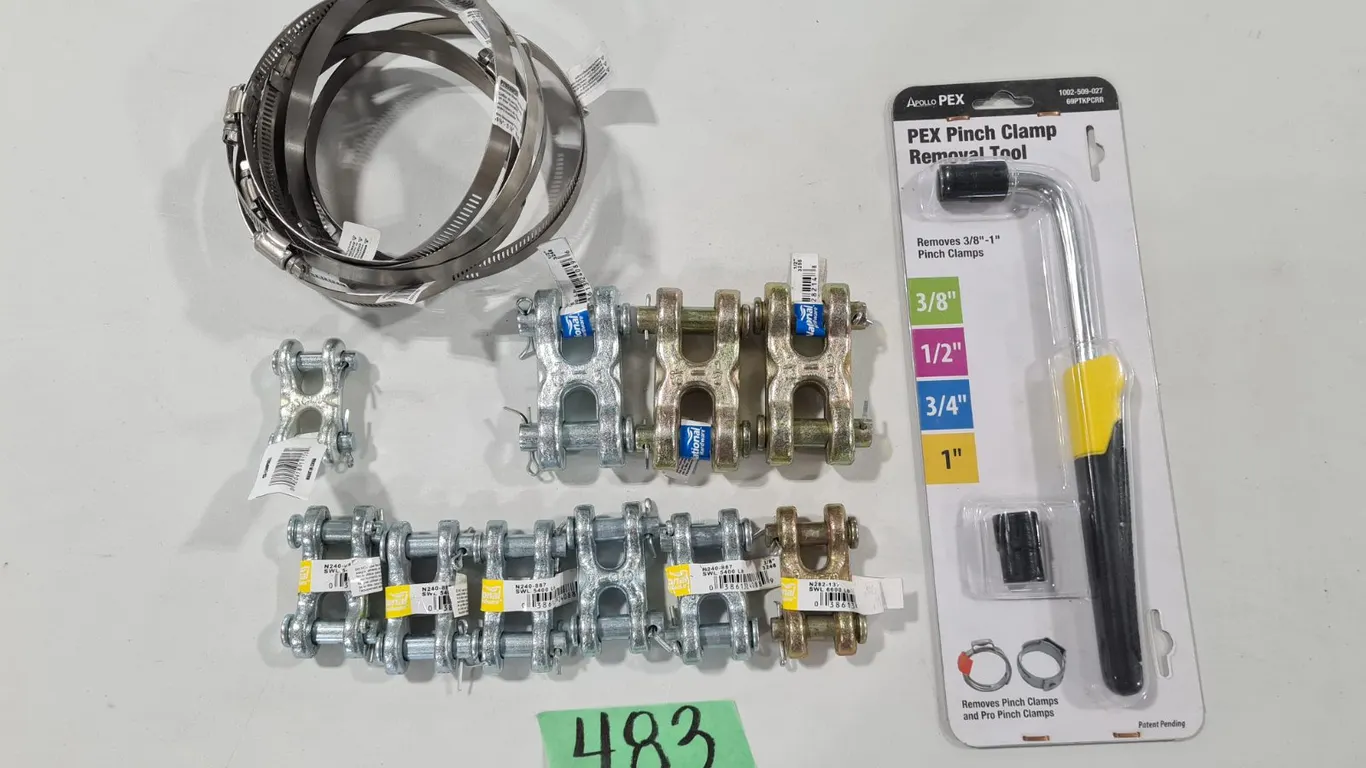 Clamps, PEX Removal Tool, Clevis Links
