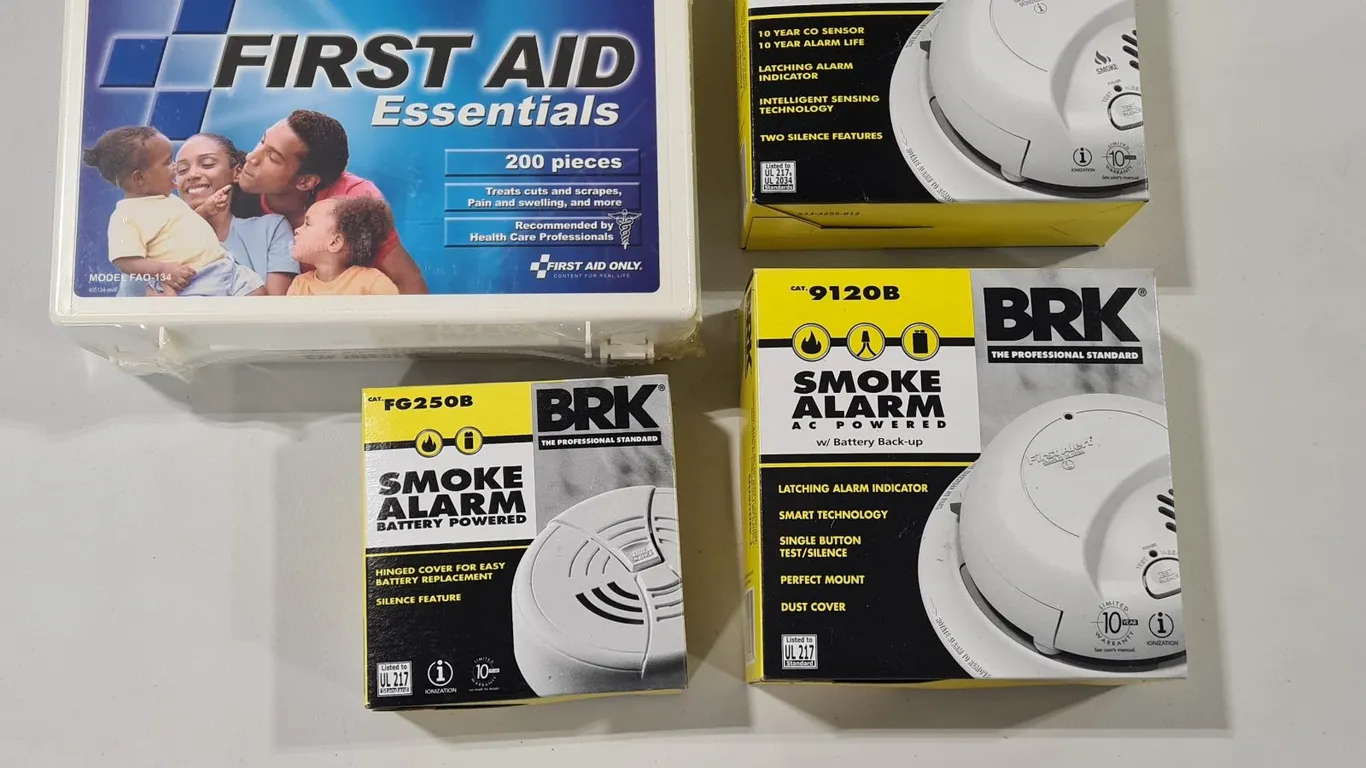 Smoke & Carbon Monoxide Alarms, First Aid Kit