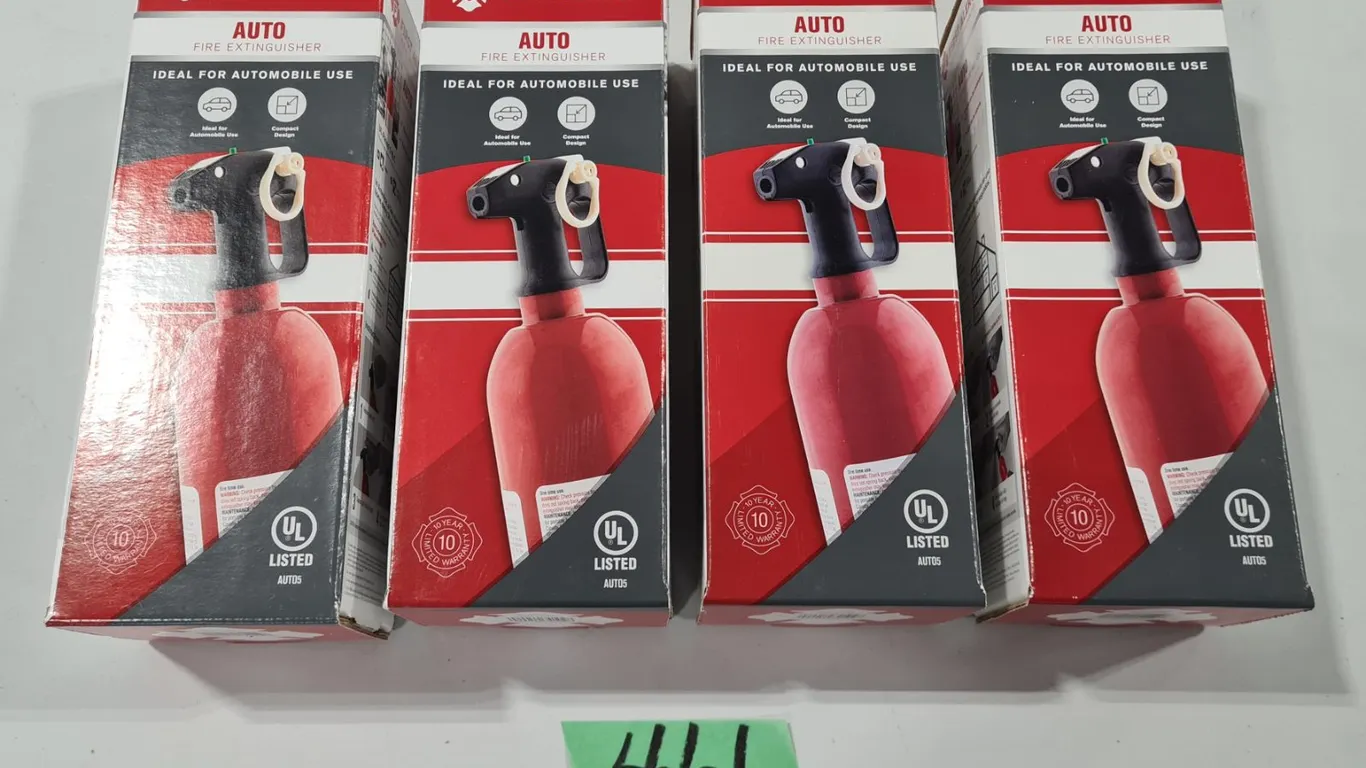 (4) First Alert Auto Fire Extinguishers