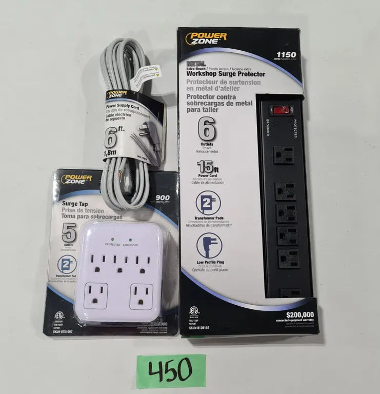 PowerZone Surge Protectors & Power Cord