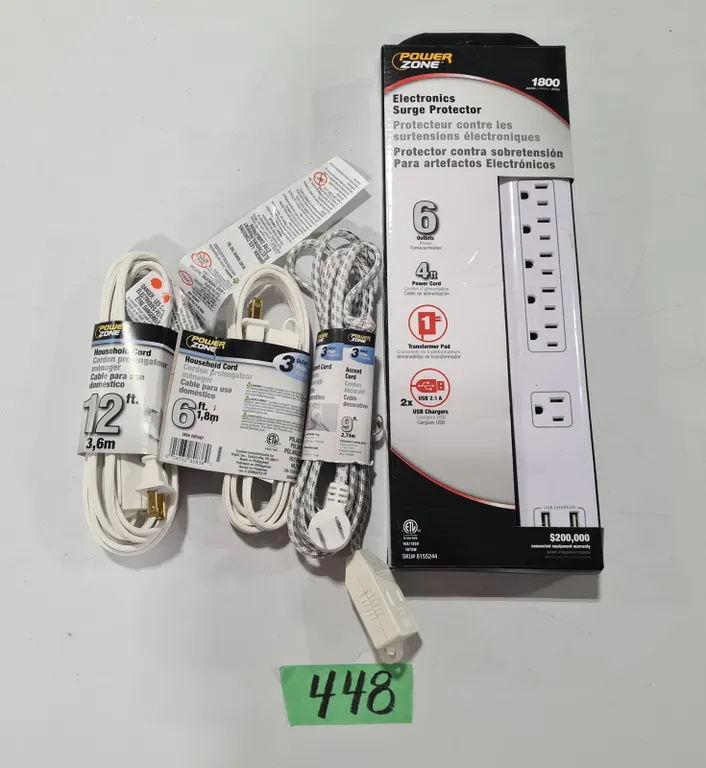 PowerZone Surge Protector & Extension Cords